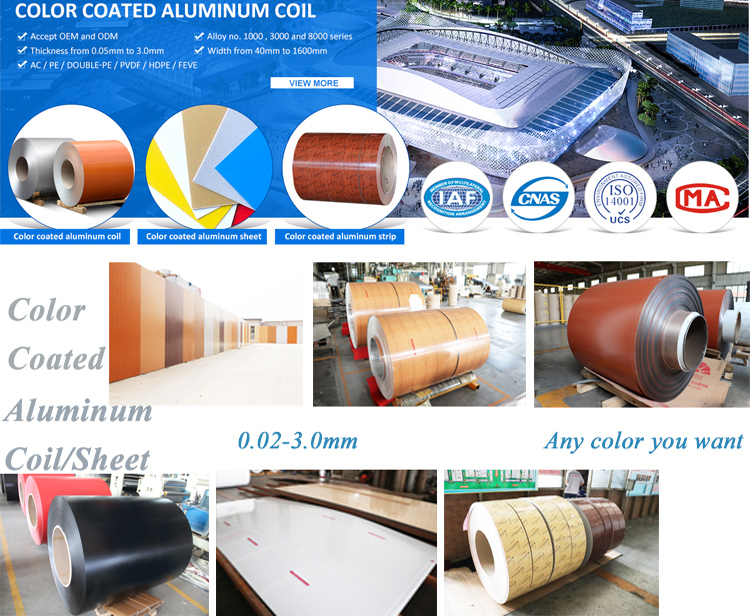 OEM ODM Color Coating Aluminum/Aluminium Coil for Ceiling Square Tube