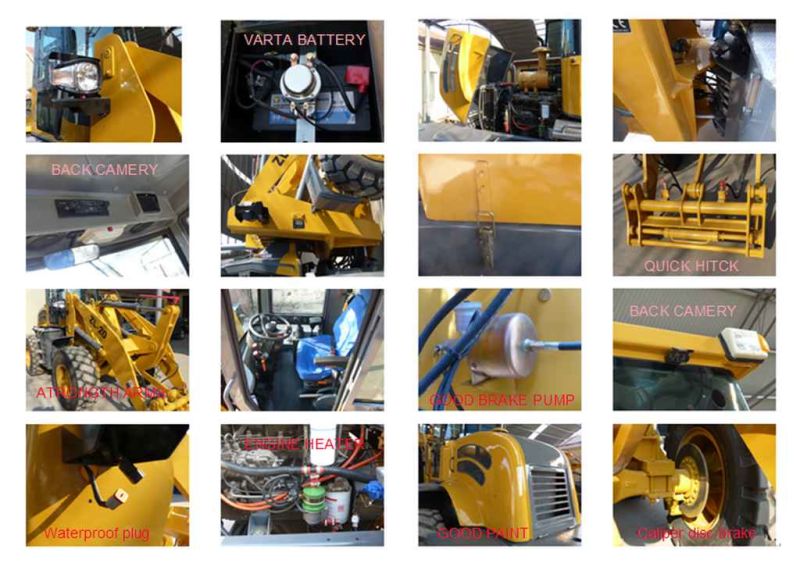 Wheel Loader Zl-920 Full Automatic Transmission Loaders in Easy Operation