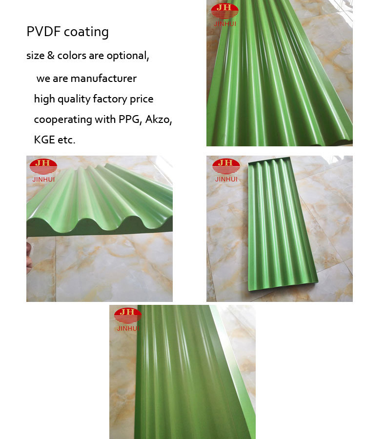 Wholesale Aluminum Roofing Plate Corrugated Sheet with PVDF/Powder Coated