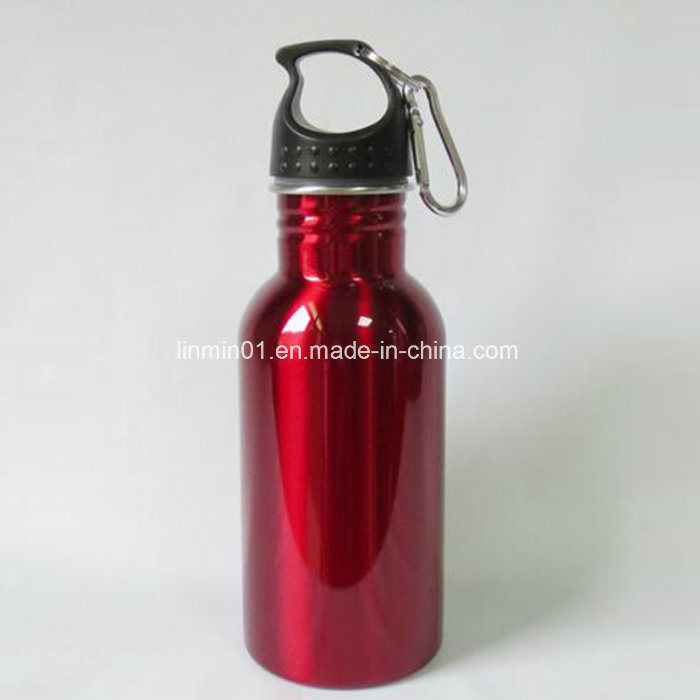 Custom 500ml Single Wall Stainless Steel Sport Water Bottle