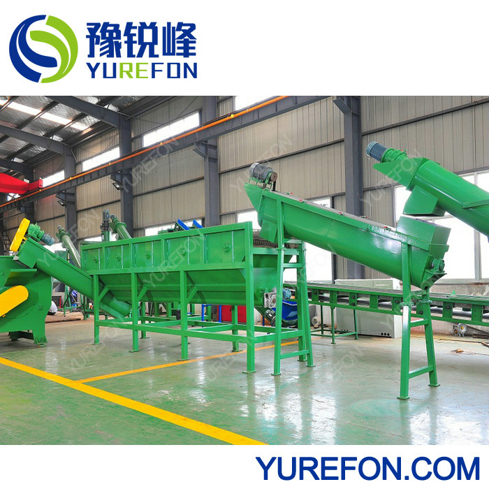 300kg/H, 500kg/H, 1000kg/H Auto Plastic PP HDPE LDPE PE Film Crushing Washing and Drying Machine