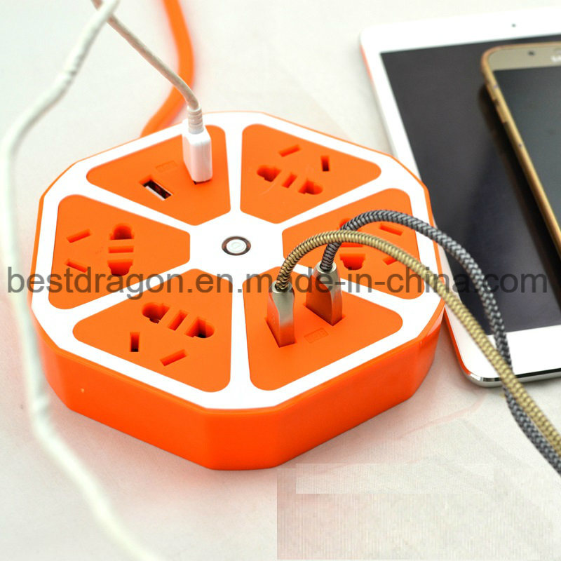 10A Electrical USB Port Table Power 4 Outlet 4 USB Multi Socket