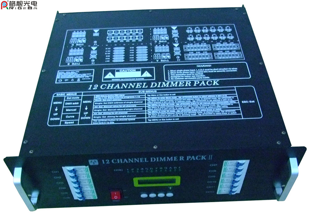 12CH Digital Dimmer DMX512 Controller Stage Light Dimmer