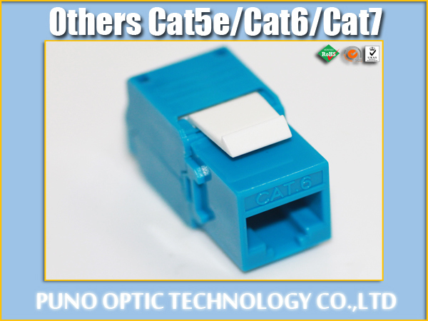 CAT6 Unshielded UTP 180 Degree Keystone Jack