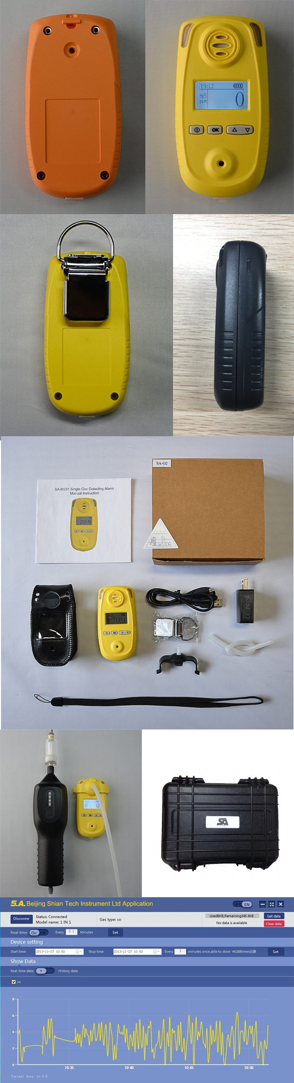 OEM Personal Portable Toxic Gas Detector