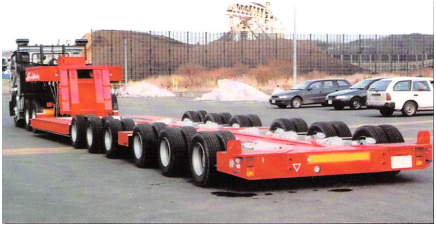 China Heavy Loading Flat Bed Semi Trailer