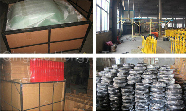 Africa Market 150kg Loading Painted Metal Tray Wheelbarrows
