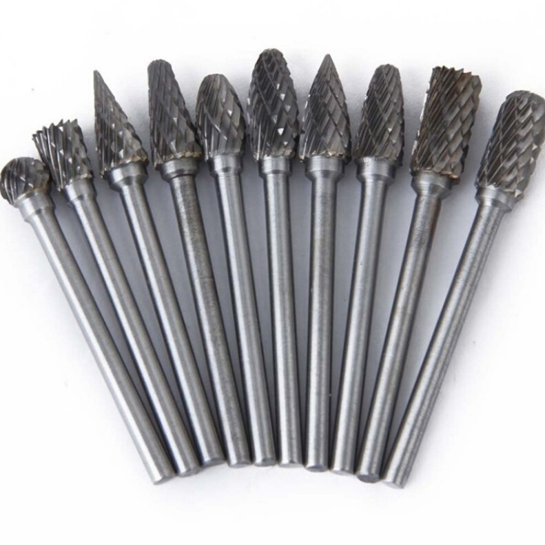 10PCS 6mm Tungsten Steel Carbide Rotary Bur Heads Bur