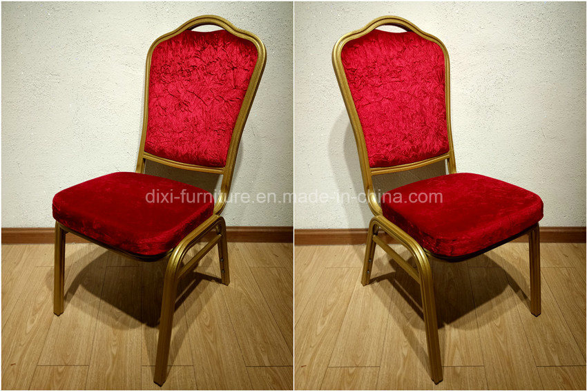 New Event Design Wedding Hotel Golden Metal Dining Chair