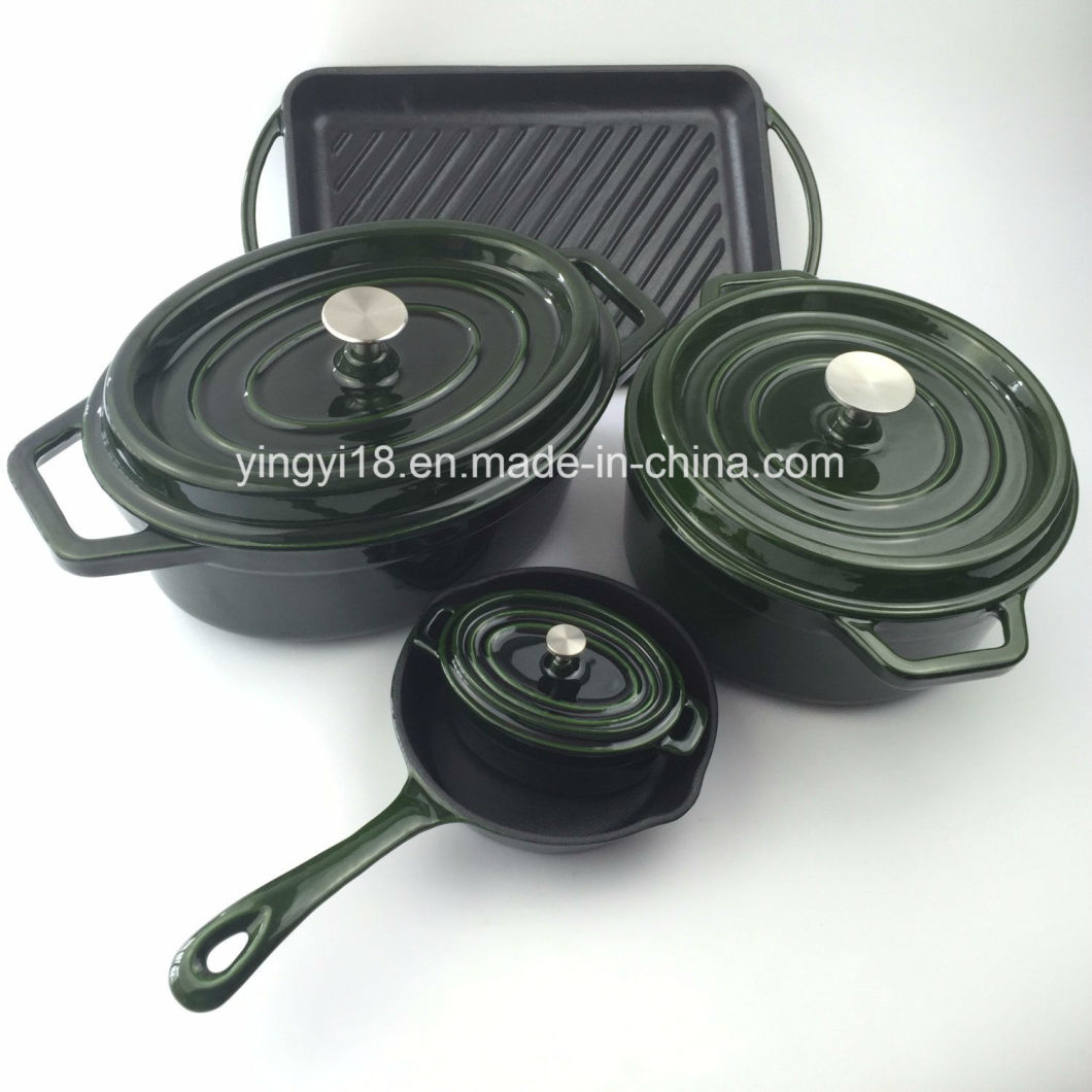 Enamel Cast Iron Cookware Set with LFGB Certificate