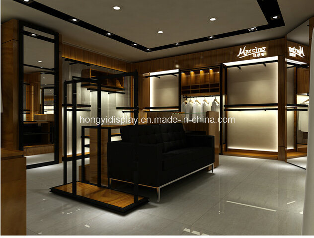 Custom Menswear Shopfitting, Men Garment/Clothing/Footwear Store Display Fixtures