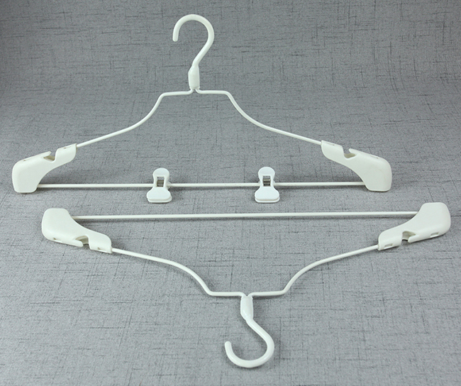 High Quality Metal Clothes Hanger with Non-Slip Shoulders and Clips