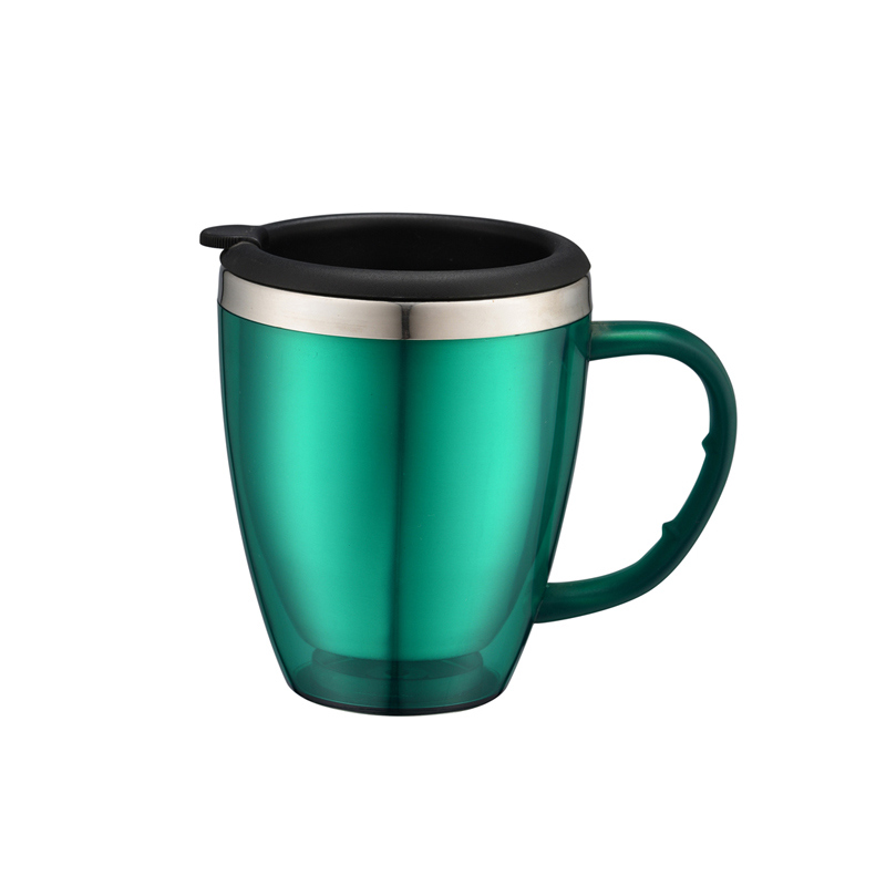 450ml Coffee Mug with Outside Plastic Inner Stainless Steel