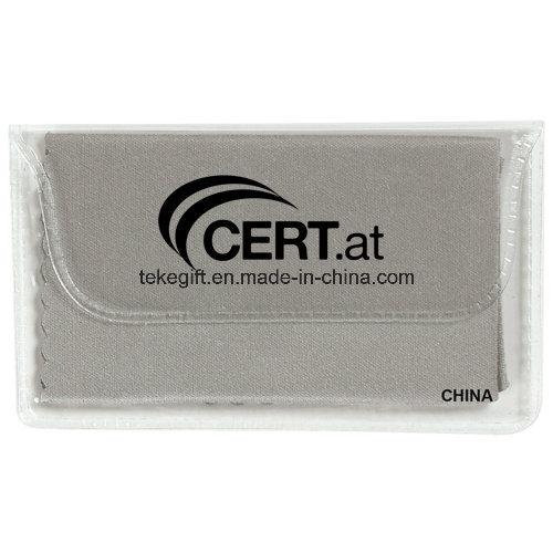 Business Promotional Gifts Microfiber Cleaning Lens Cloth in Case