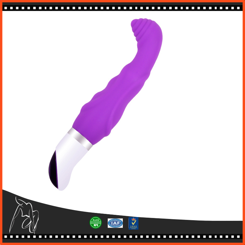 Waterproof Silicone Rechargeable G-Spot Vibrator, Silicone Penis Vibrator for Anal and Vagina Vibrator