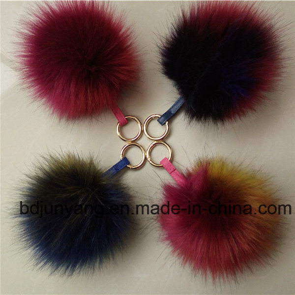 Faux Fur Pompom Key Ring Faux Fox Fur POM Fur Balls