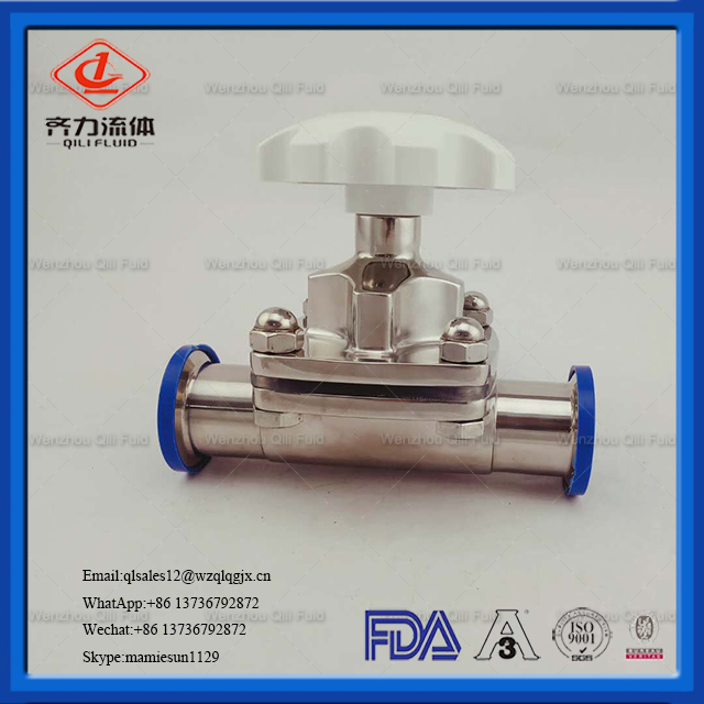 Stainless Steel Sanitary Manual Diaphragm Valve