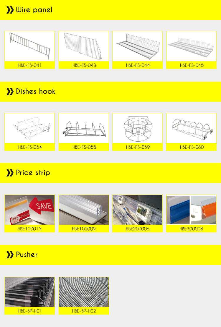 Metal Advertising Display Gondola Supermarket Shelf for Shopping Mall