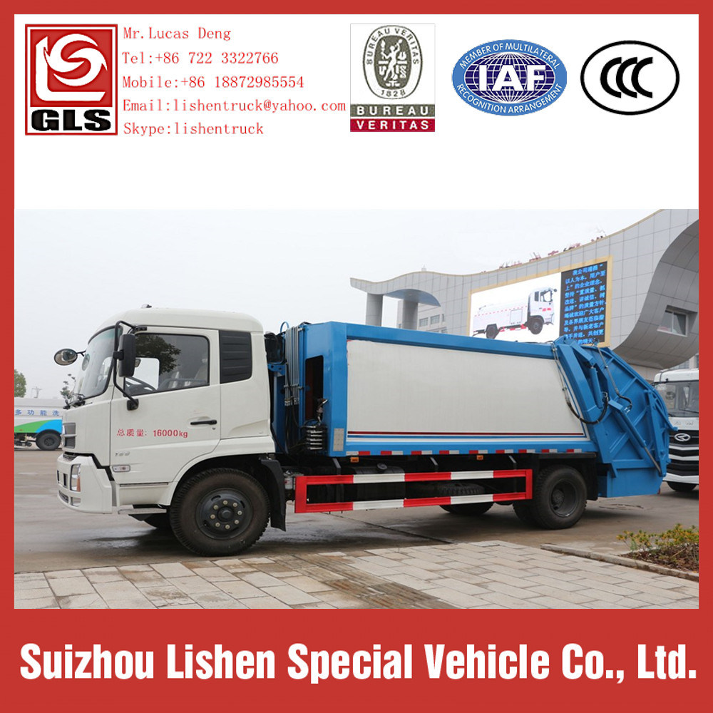 Garbage Truck for Sale 12 Cbm Hydraulic Pump Garbage Compressor Truck Rubbish Collection Vehicle