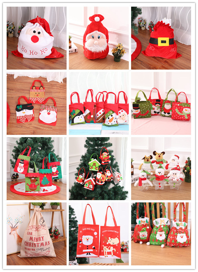 a Nonwoven Tote Bag for Christmas Decorations