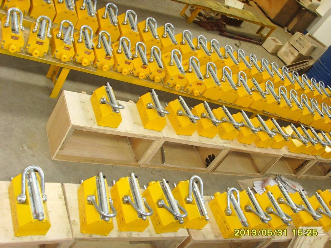 500kg Manual Permanent Magnet Lifter / Permanent Lifting Magnet Crane