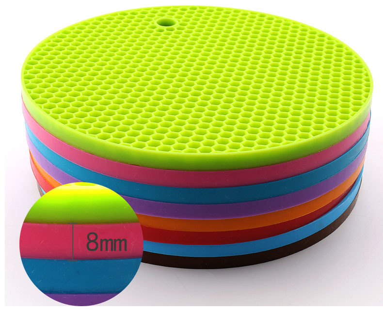 Custom Coloring BPA Free Silicone Pot Mat Silicone Dining Pad