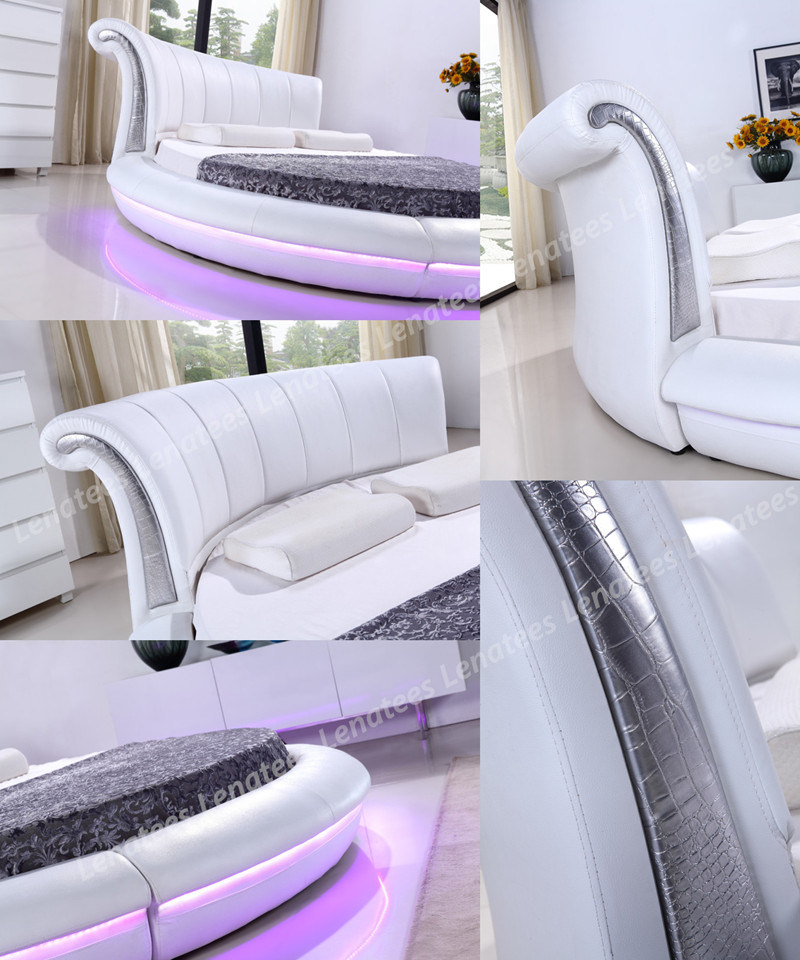 Cy011 New Model Modern King Size Round Bed