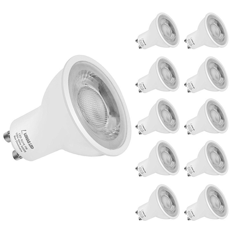 60W Halogen Bulbs Equivalent (7W LED) Warm White GU10 MR16 LED Spotlight