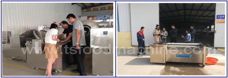 Frozen Potato Chips Production Line / French Fries Making Machine