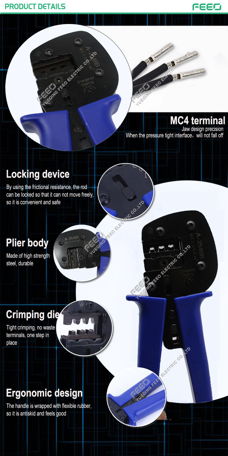 Self Adjustable Non-Insulated Ratchet Mc3 Crimping Tool