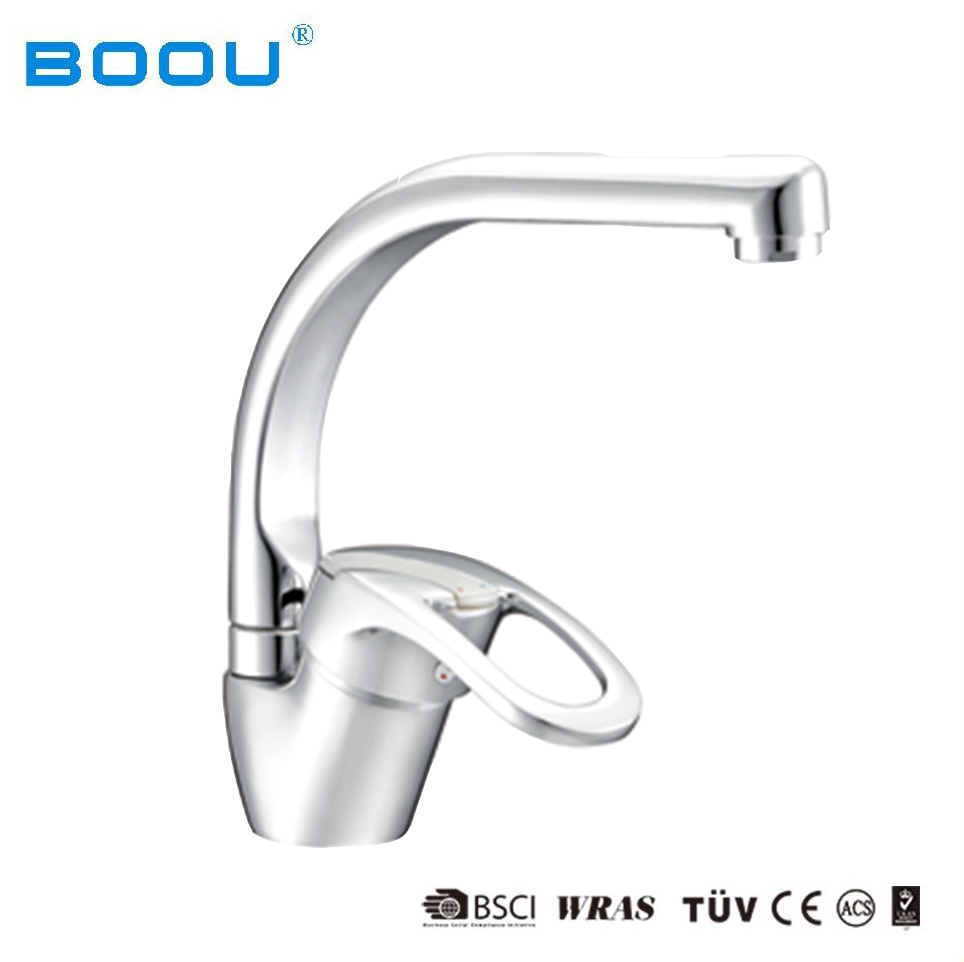 (8115-9) Boou Brass/Zinc High Quality Kitchen Wash Mixer Deck Mounted Kitchen Water Tap