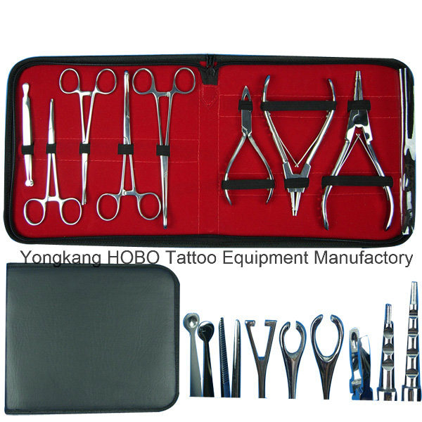 High Quality Body Art Tattoo Piercing Tools & Piercing Tool Kits