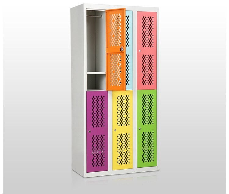 Students Use Wardrobe 6 Mesh Door Storage Locker