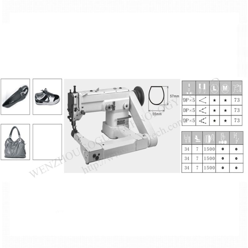 Xs0062 High-Speed Automatic Oiler Bending Arm Zigzag Industrial Leather Sewing Machine