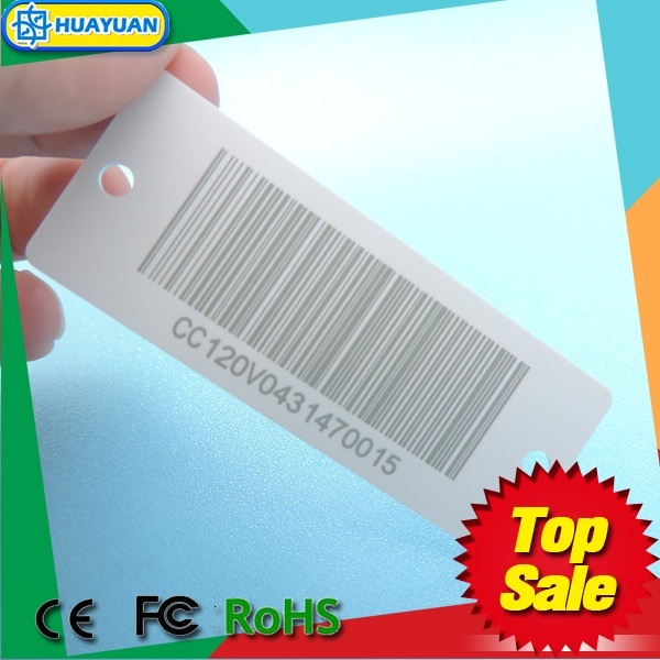 Barcode Supermarket Loyalty Plastic Key Tag for Promotion