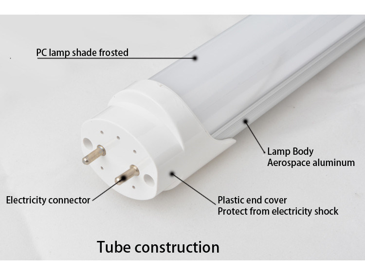 Ce/RoHS/PSE Thd<10% 1.2m 18W 1800lm T8 LED Tube Light Fluorescent