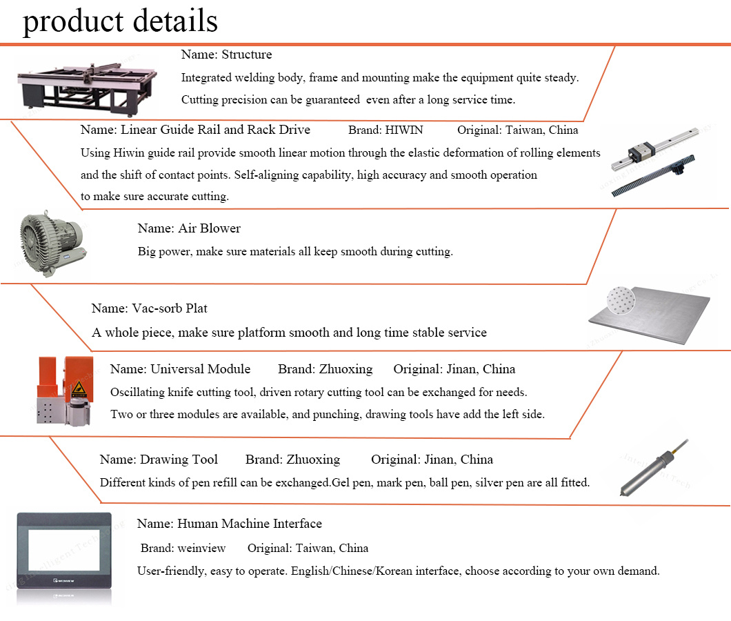 CNC Digital Box Cutting Machine for Corrugated Grey Board, Carton, Cardboard Sample Cutting Cutter Plotter Flatbed with Ce