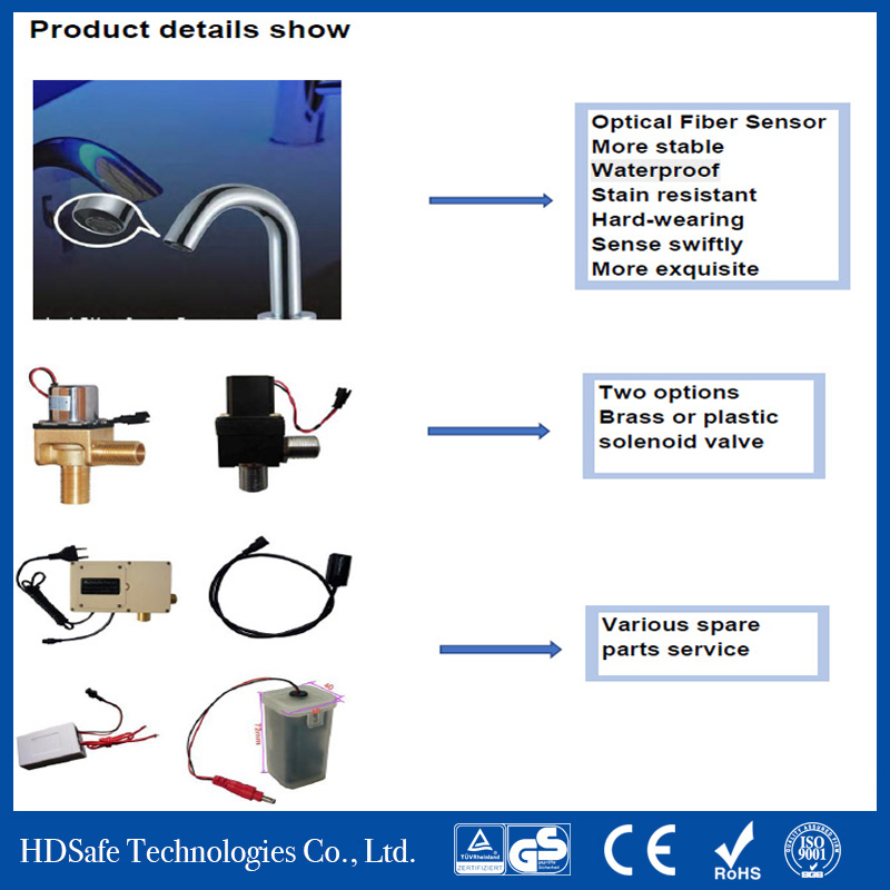 3u Water Saving Hygienic Automatic Sensor Urinal Flusher Valve