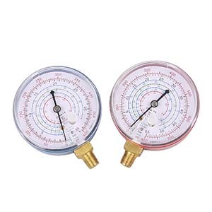 Plastic General Refrigerant Manifold Tool Pressure Gauge