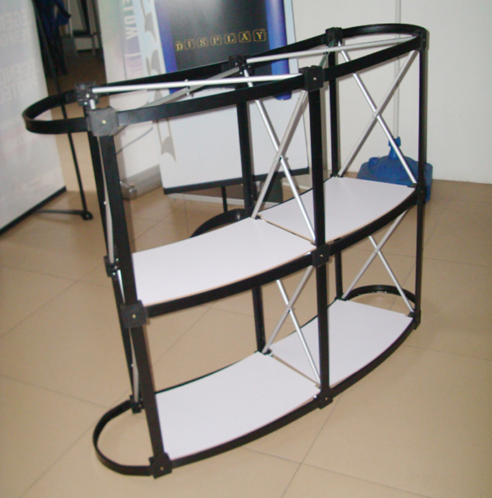 Aluminum Material Folding Pop up Sales Promotion Counter Table