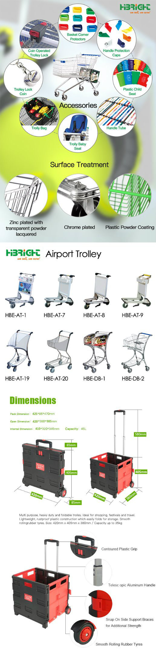 Highbright Multiple Styles Shopping Cart Shopping Trolley