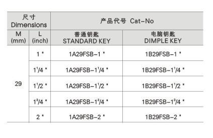 Rim Moritise Cylinder Series (1A29FSB)