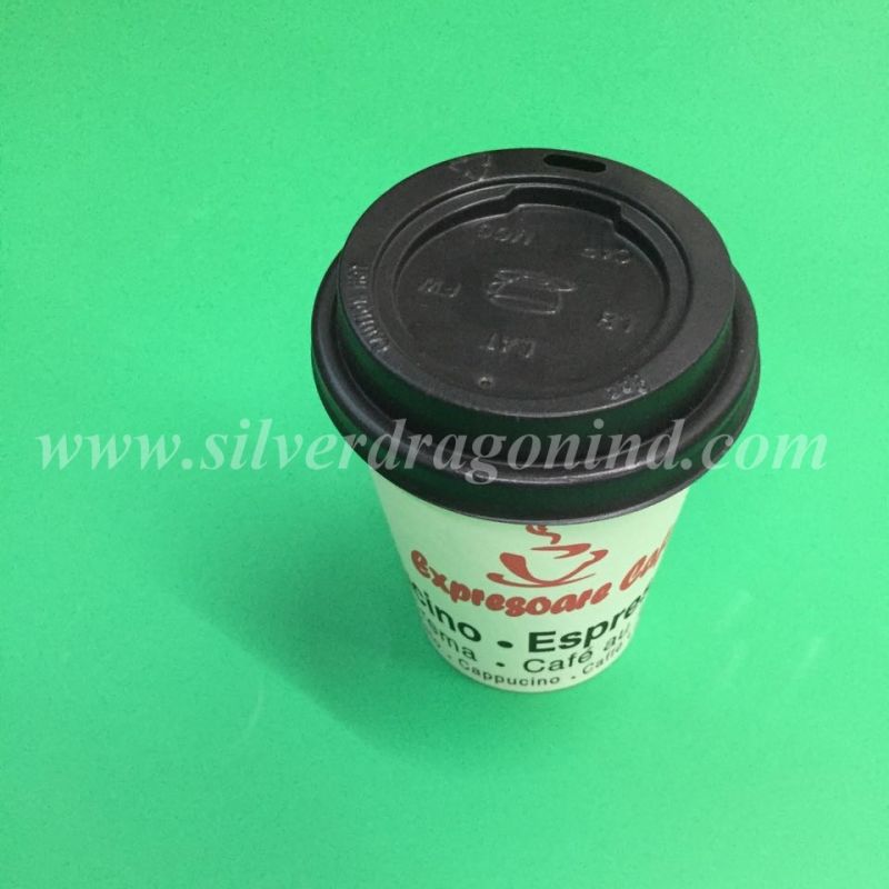 Custom Logo Printed Disposable Paper Coffee Cup with Lid