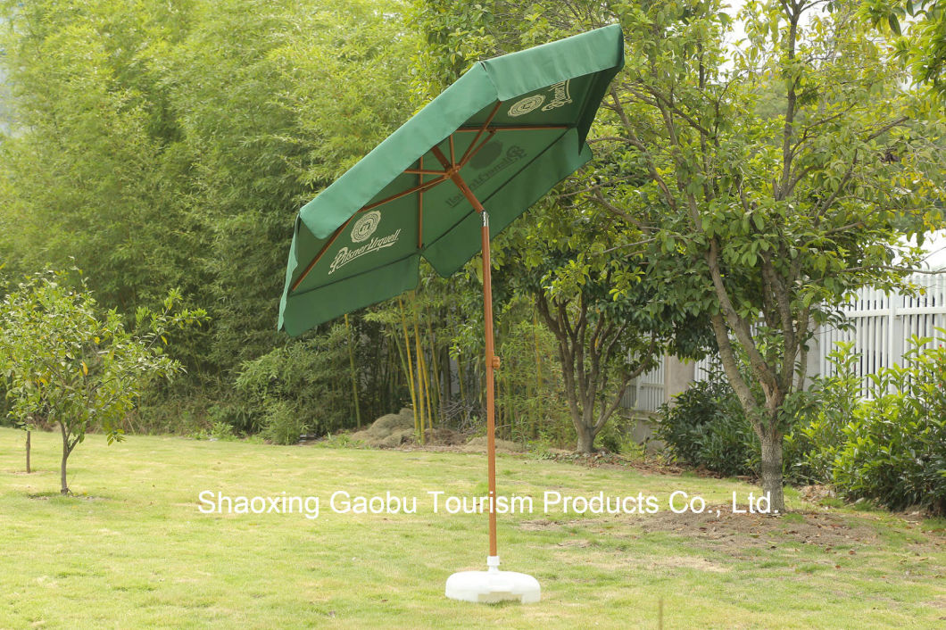 Promotion Garden Umbrella Like Wooden Finish