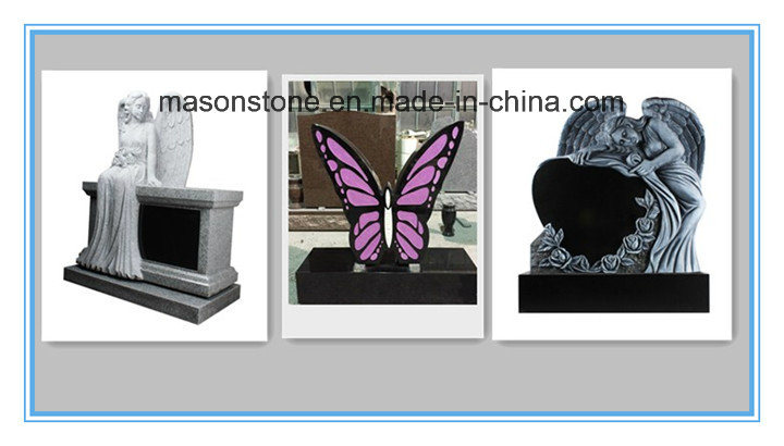 American Style New Design Black Granite Memorial Bench