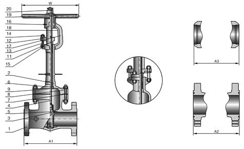 150lb/300lb/600lb Cryogenic Flanged End Gate Valve (GADZ41H)