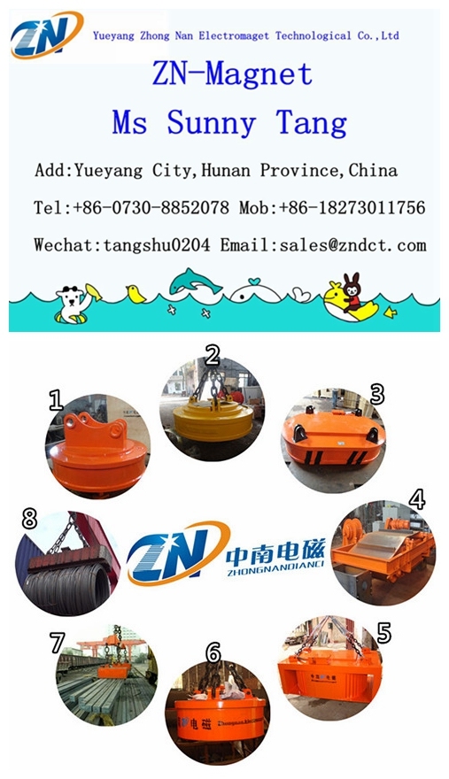 MW25-14080L/1 Electric Lifting Magnet for Round and Steel Pipe