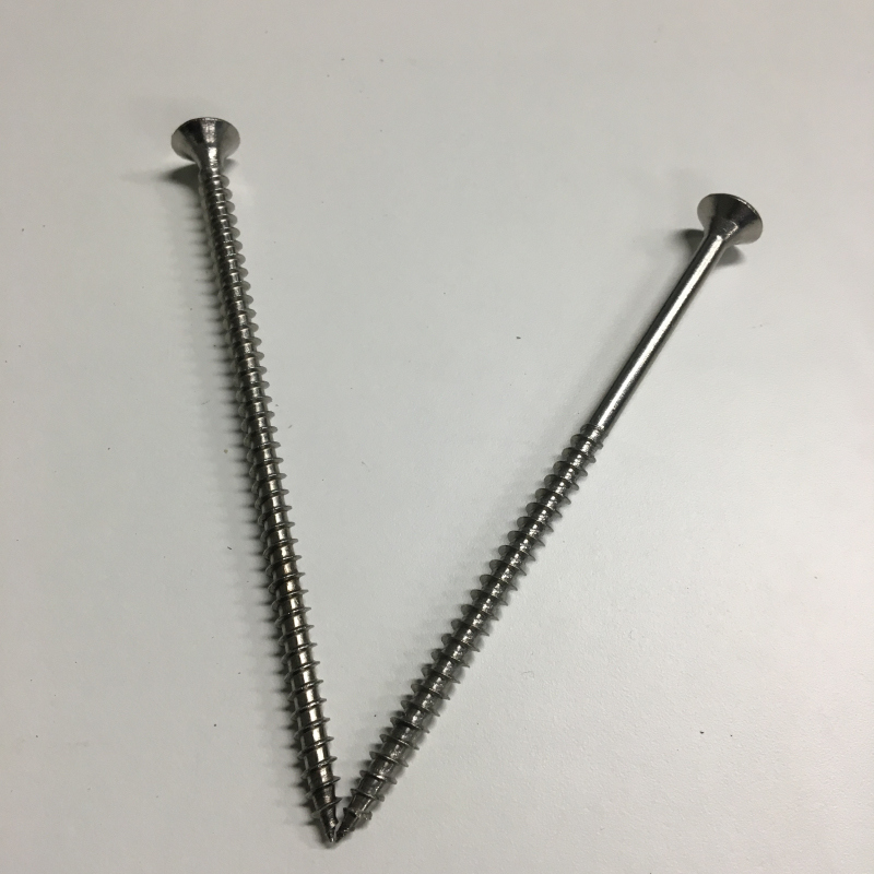 DIN7505 Double Countersunk Head Stainless Steel Pozi Chipboard Screw