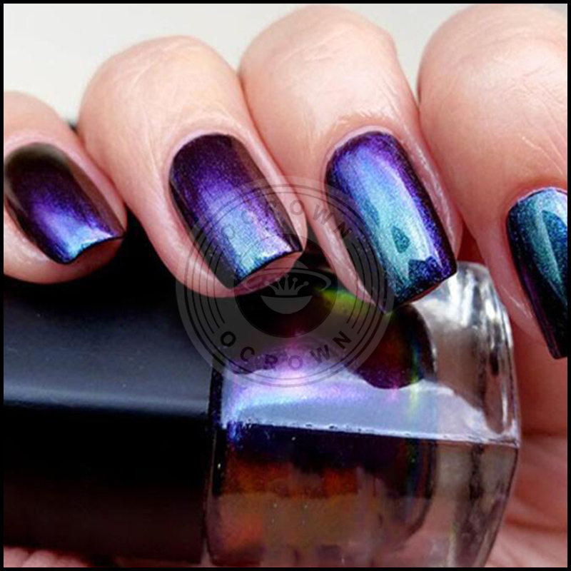 Chameleon Nail Pearl Powder, Kameleon Chrome Mirror Color Shift Pigment