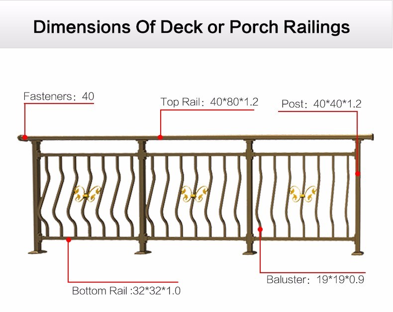 Outdoor Decorative and Protective Security Aluminum Fencing Panels for Garden/Villa/Playground